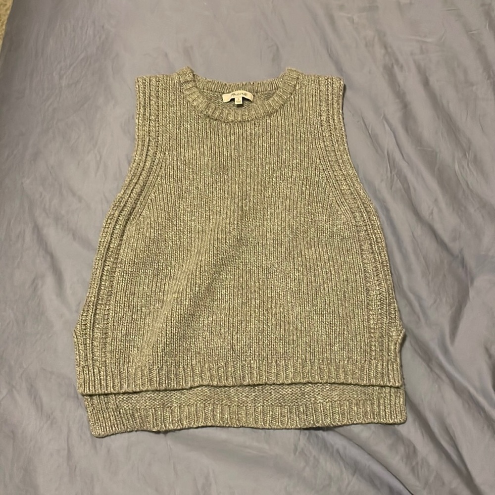 Madewell gray sweater vest